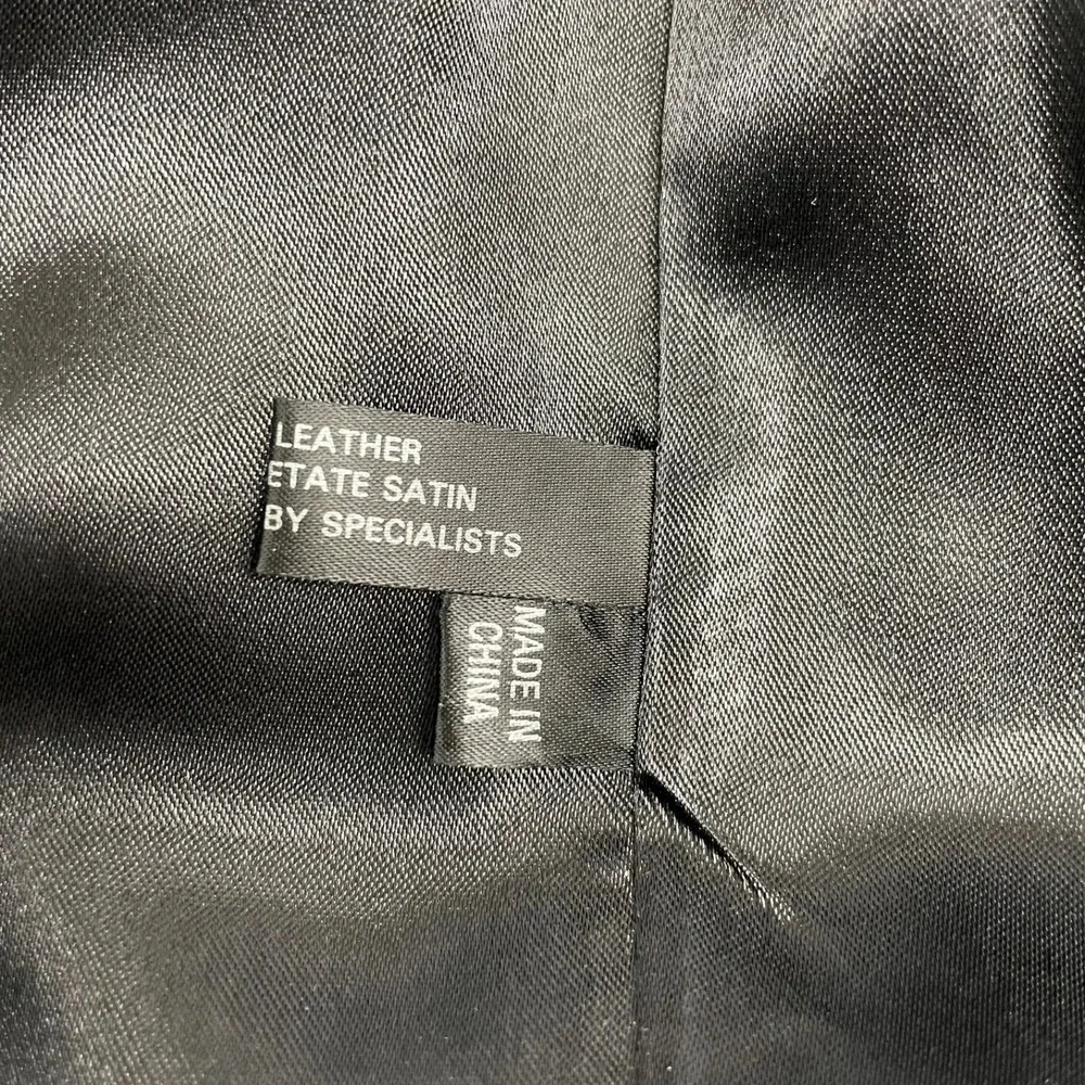Sportcoat Blazer Western Scully Mens 44 Soft Lambskin Leather Jacket Yokes Black
